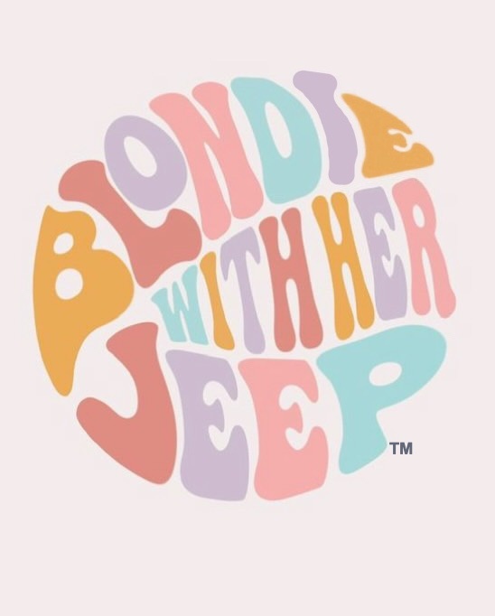 Blondie with Her Jeep logo